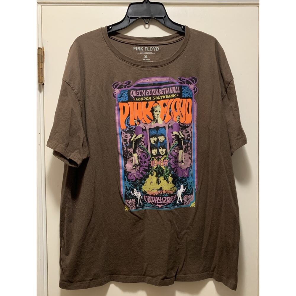 Pink Floyd 1967 Queen Elizabeth Hall London South Bank Band Shirt Size XL